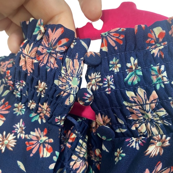 Nanette Lepore Navy Floral Midi Dress - Picture 12 of 14